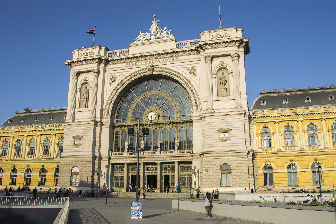 Budynek dworca Budapeszt Keleti. 