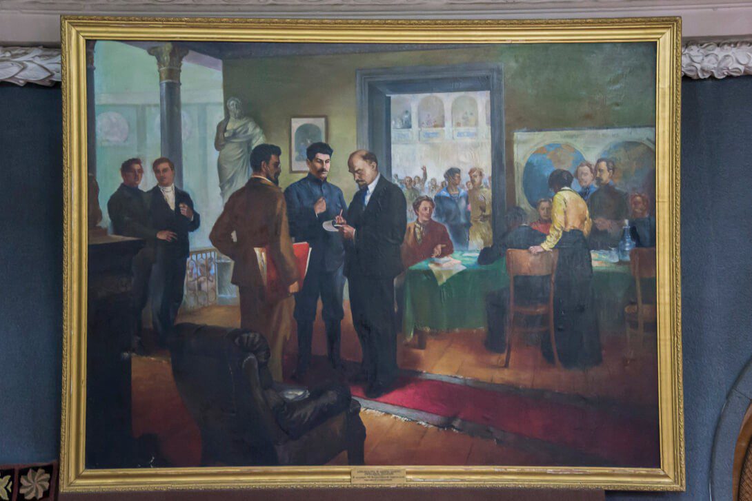 Jeden z obrazów w Muzeum Stalina w Gori
