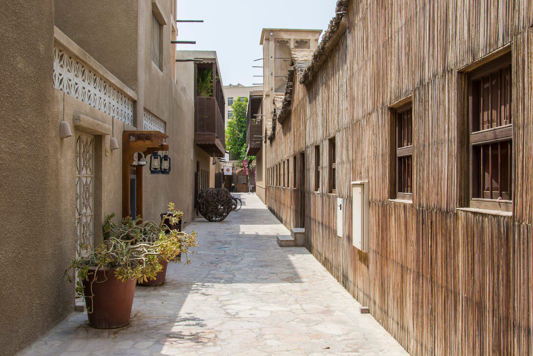Zabudowania dzielnicy Al Fahidi w Dubaju