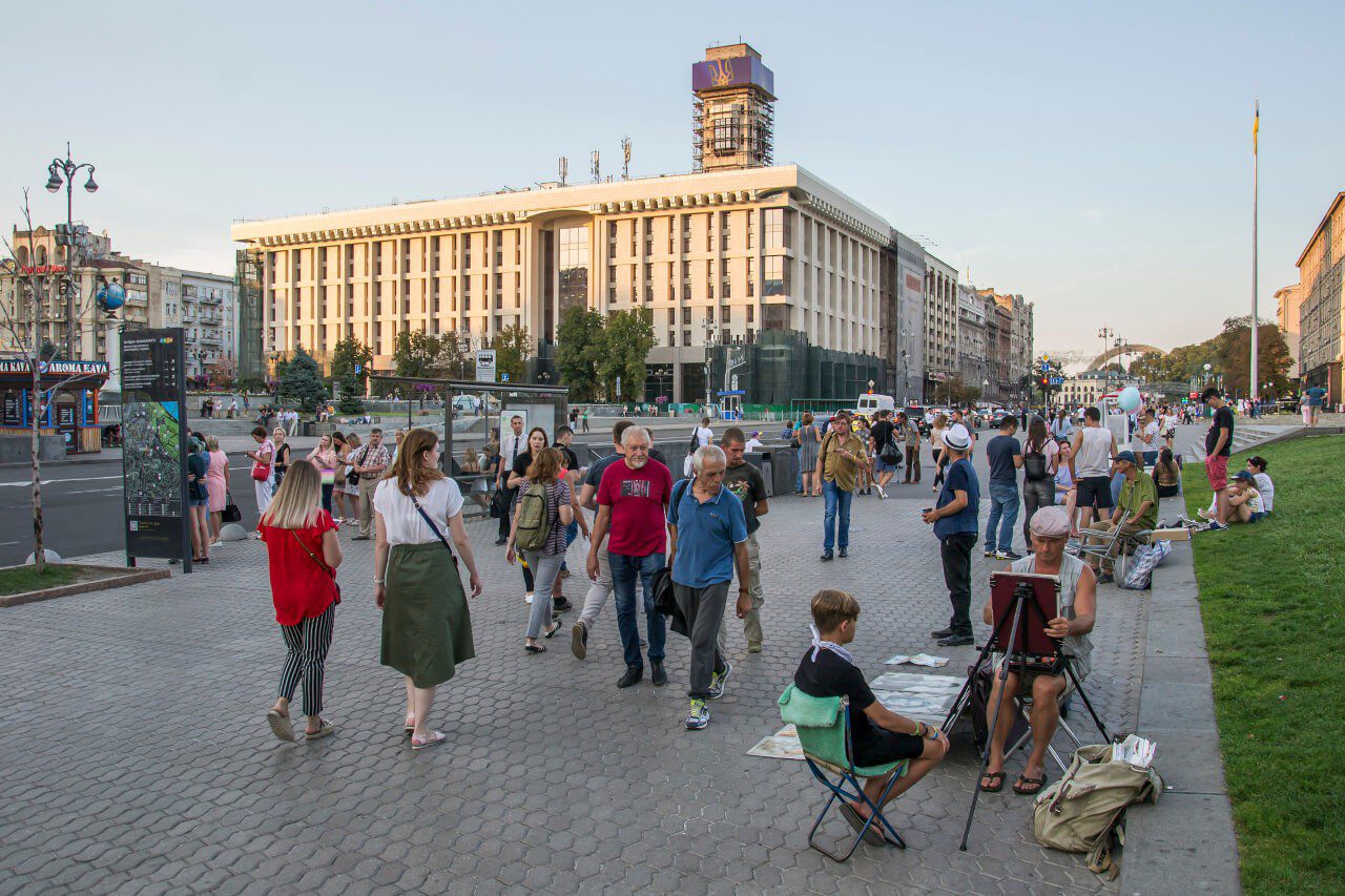 Zwiedzanie Kijowa - Majdan Niezależności w Kijowie