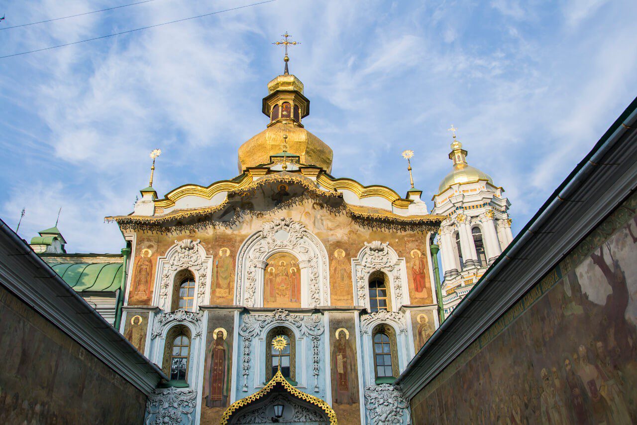 Cerkwie na Ławrze Peczerskiej w Kijowie