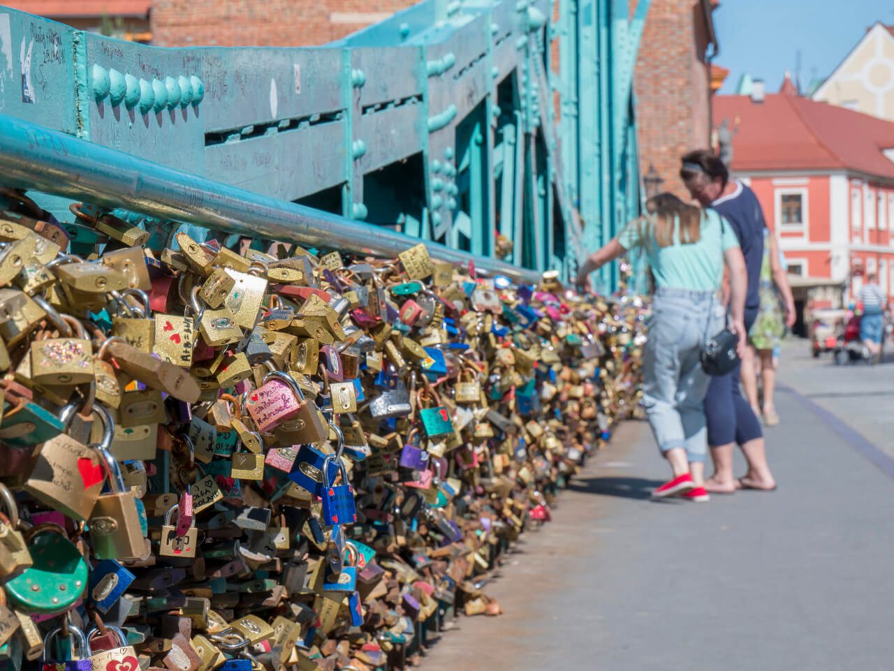 Wrocław Ostrów Tumski most kłódki