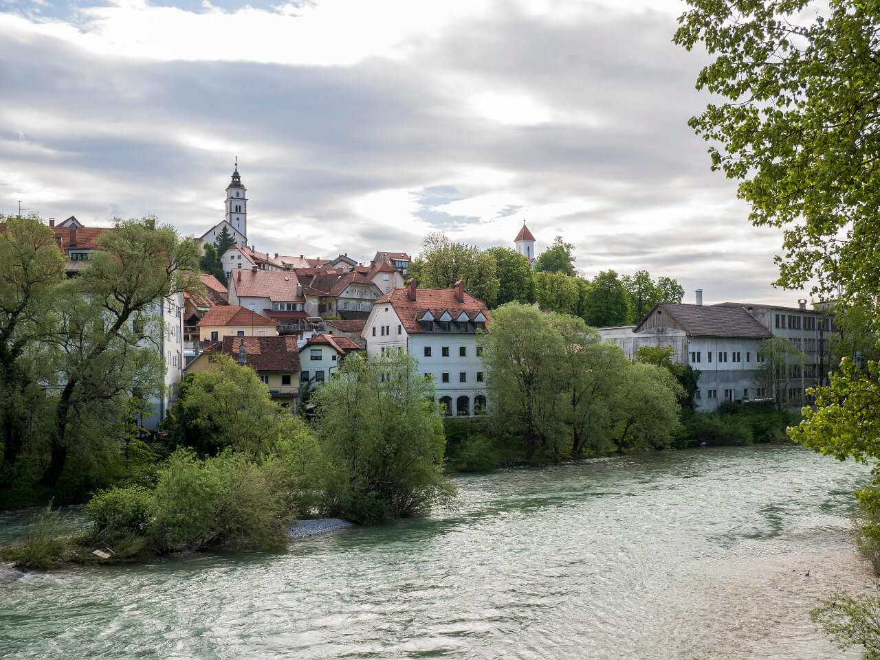 Co warto zobaczyć w Słowenii - Widok na stare miasto w Kranj