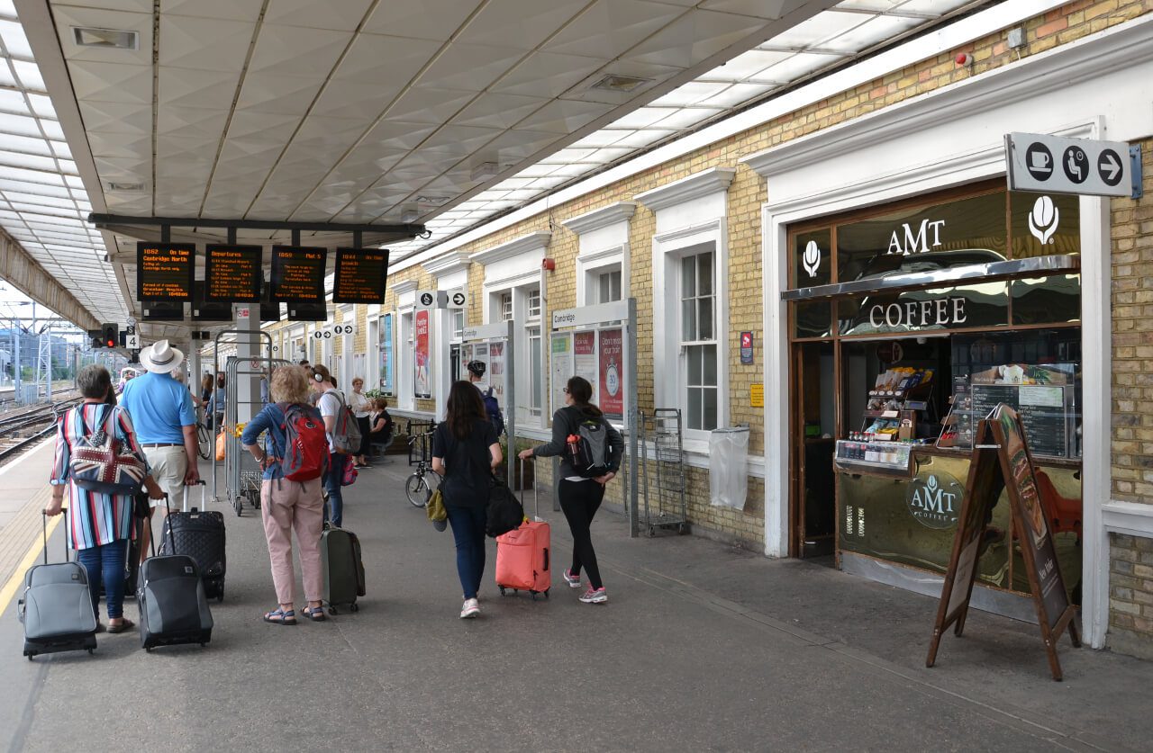 Stacja kolejowa w Cambridge