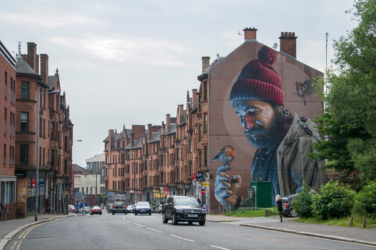 Murale na ulicach Glasgow