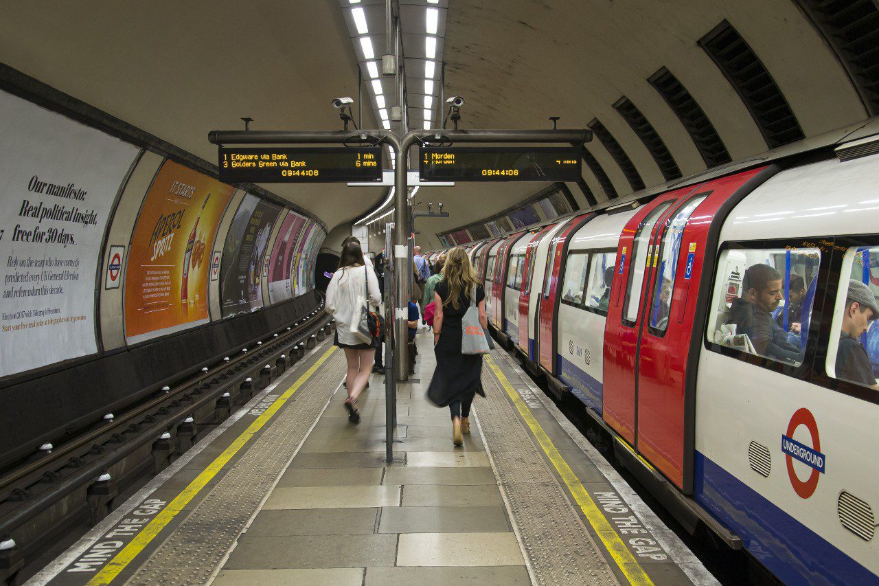 Stacja metra w Londynie