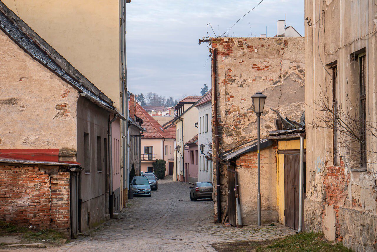 Ulica w dzielnicy żydowskiej w Trebic