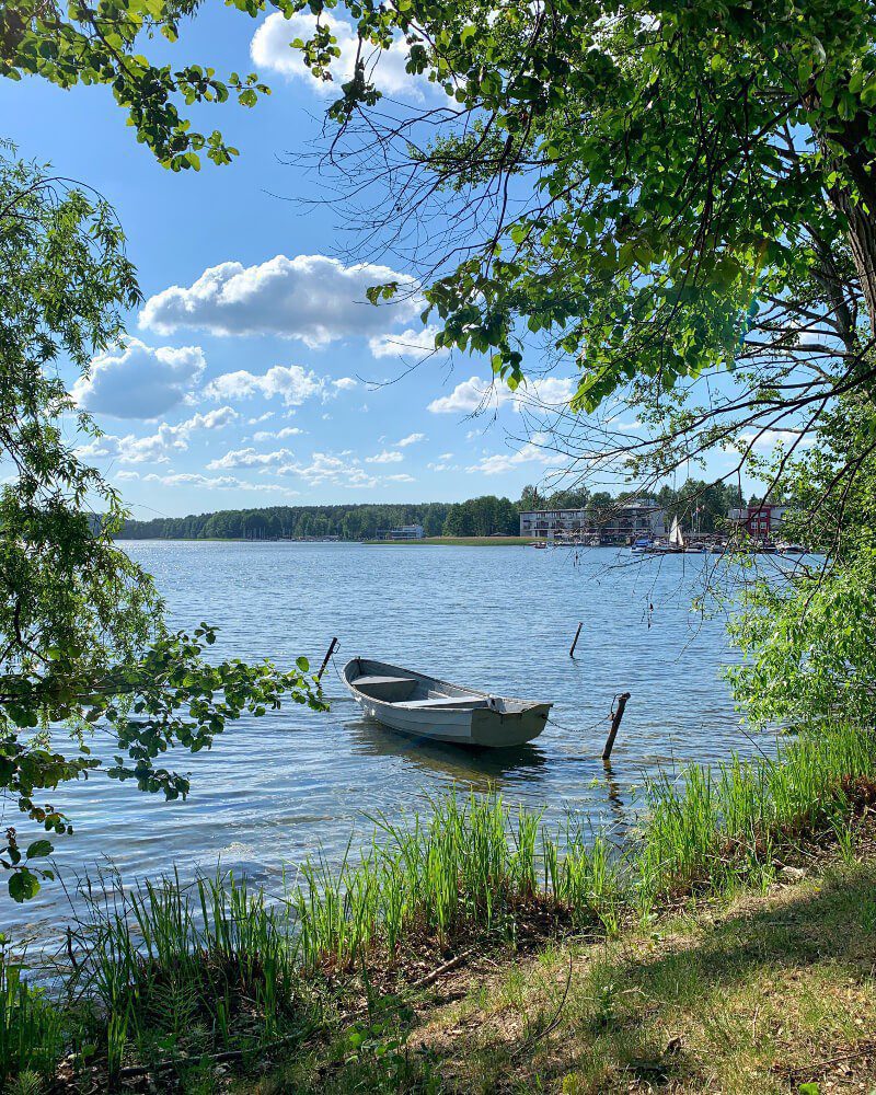 Łódka jezioro Ukiel Olsztyn