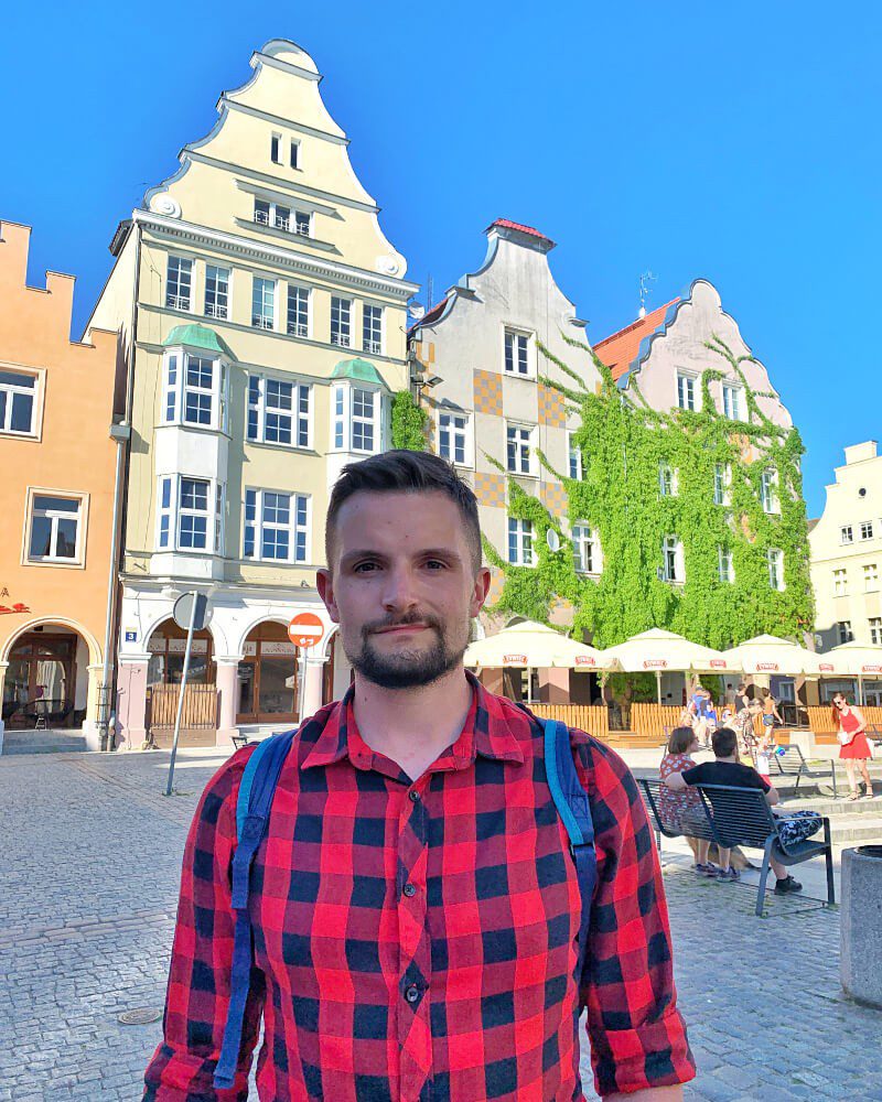 Stare Miasto Olsztyn Bartek mężczyzna