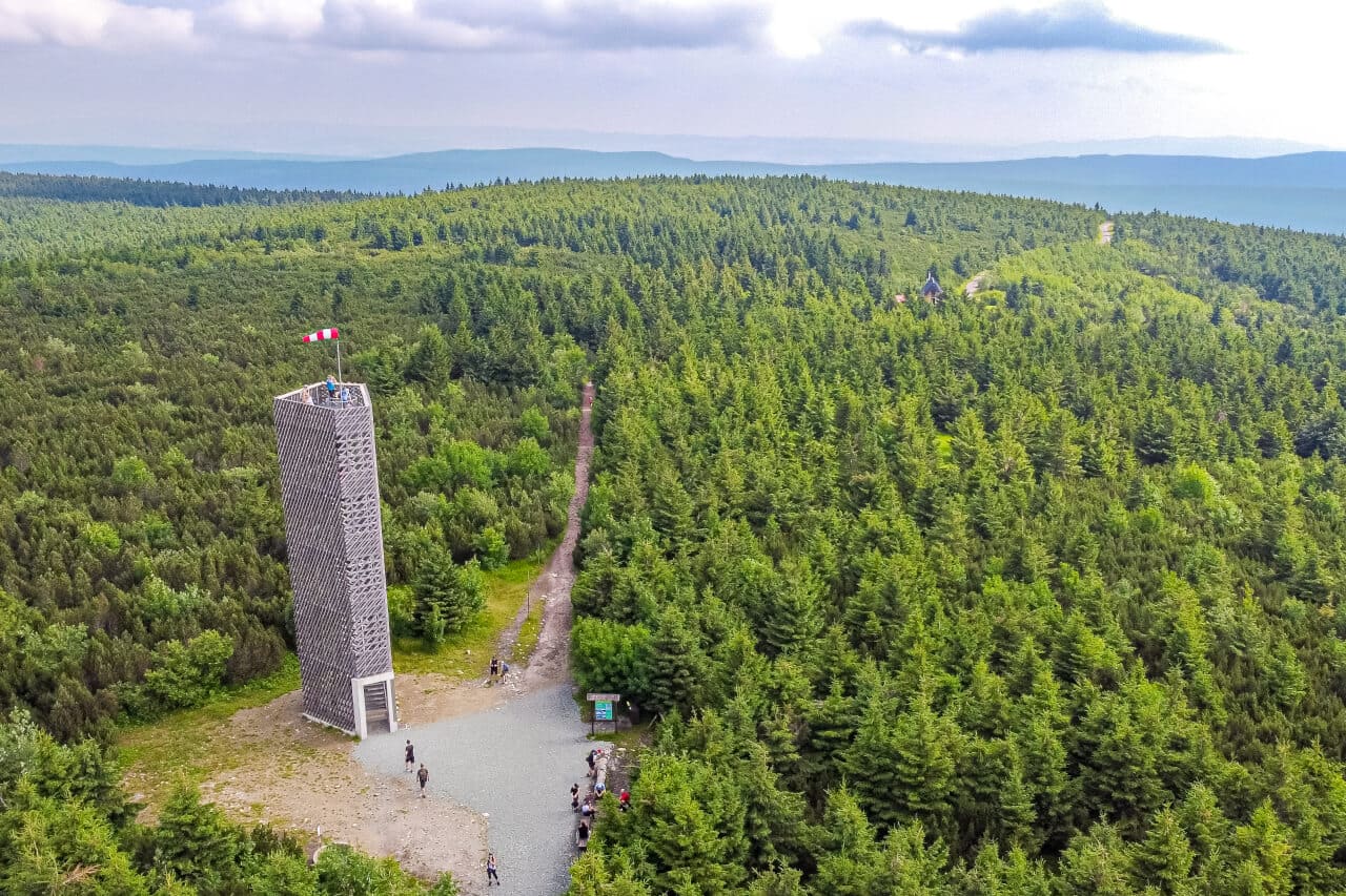 Wieże widokowe w Czechach ciekawe punkty widokowe blisko granicy z Czechami pogranicze Wielka Desztna