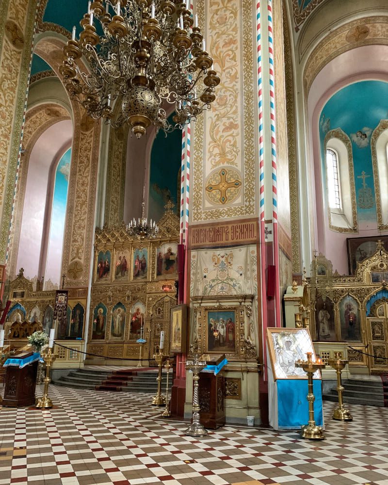Tallin wnętrze Soboru św. Aleksandra Newskiego
