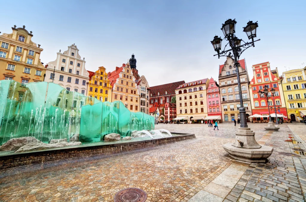 Wrocław Rynek fontanna