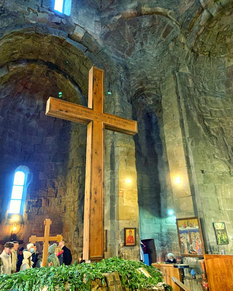 Gruzja monastyr Jvari krzyż