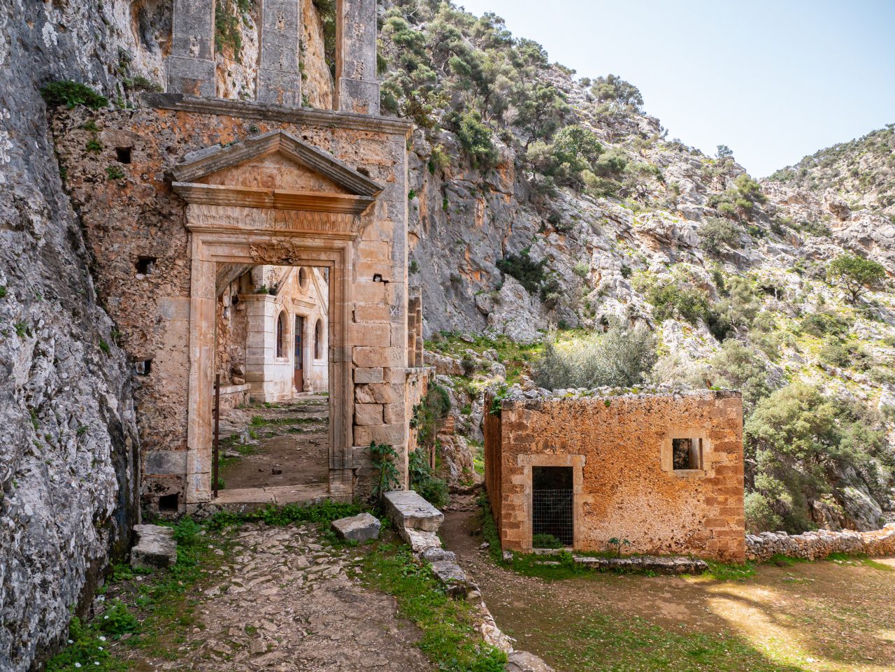 Kreta monastyr Katholiko wejście