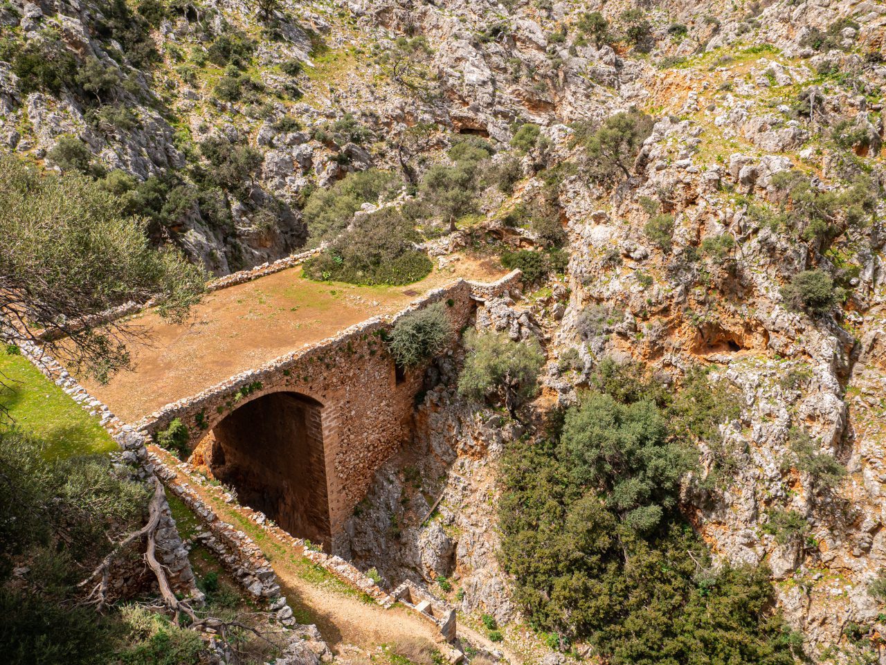 Kreta monastyr Katholiko widok z góry