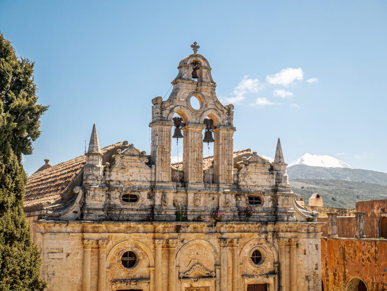 Kreta klasztor Arkadi elewacja