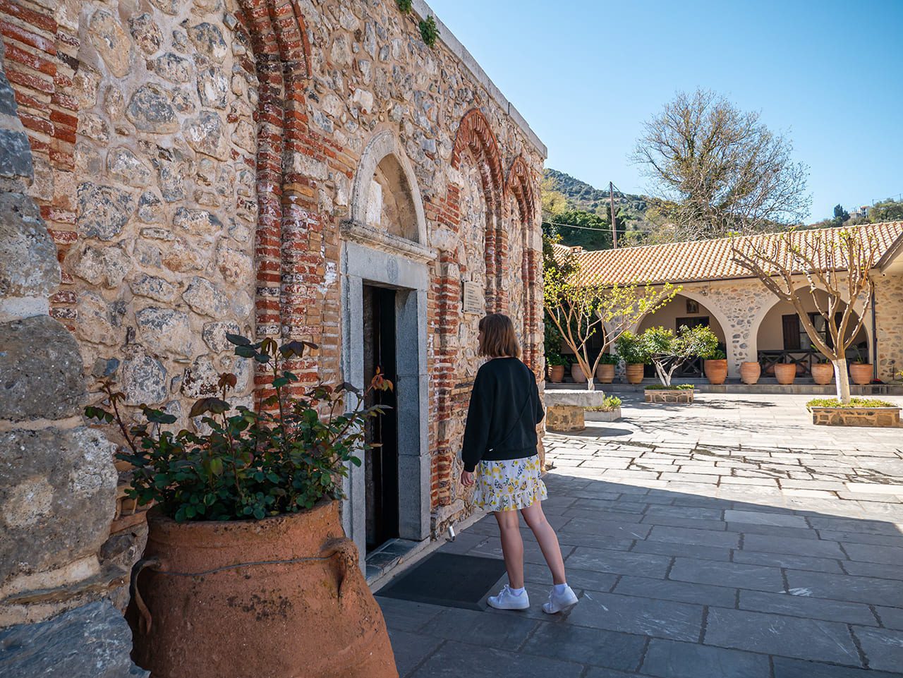 Kreta klasztor Kardiotisa wejście