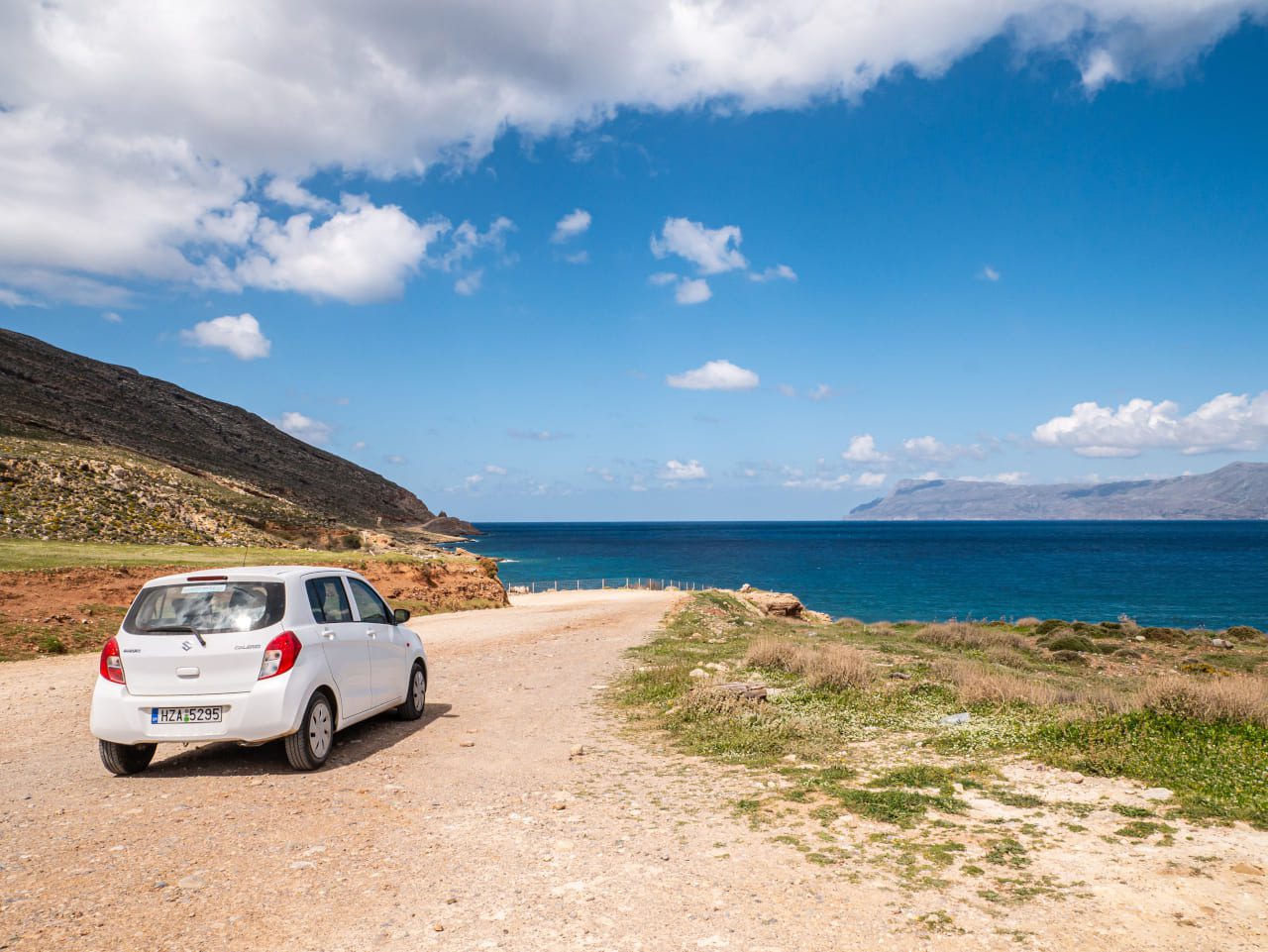 Kreta samochód widok panorama