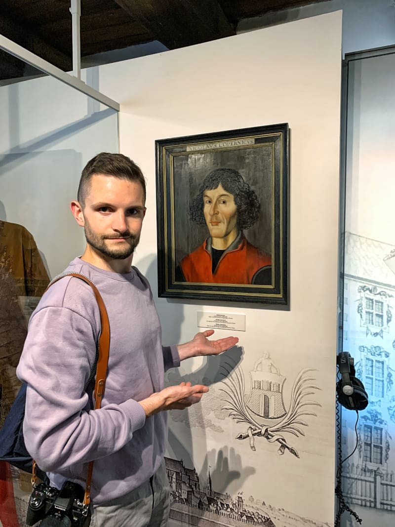 Toruń chłopak portret Kopernika