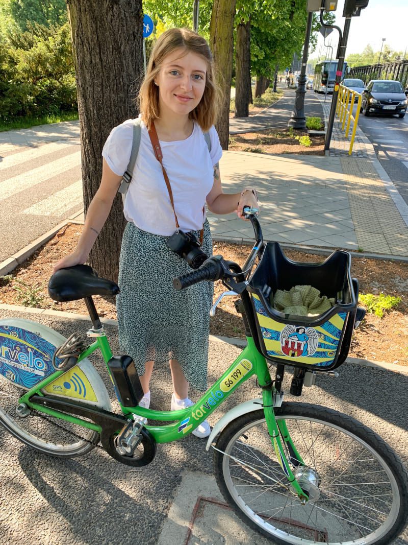 Toruń dziewczyna rower