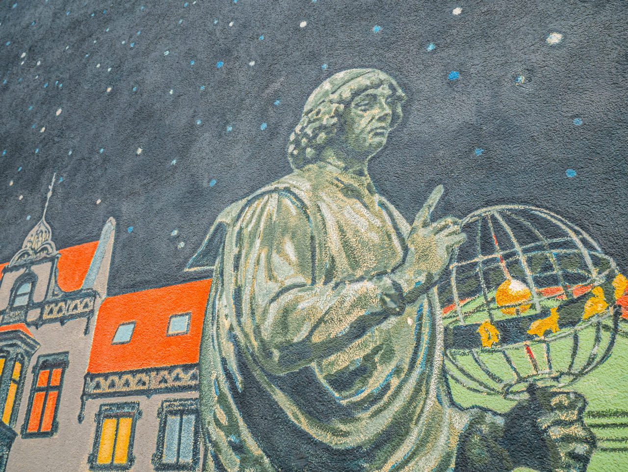 Toruń Kopernik mural