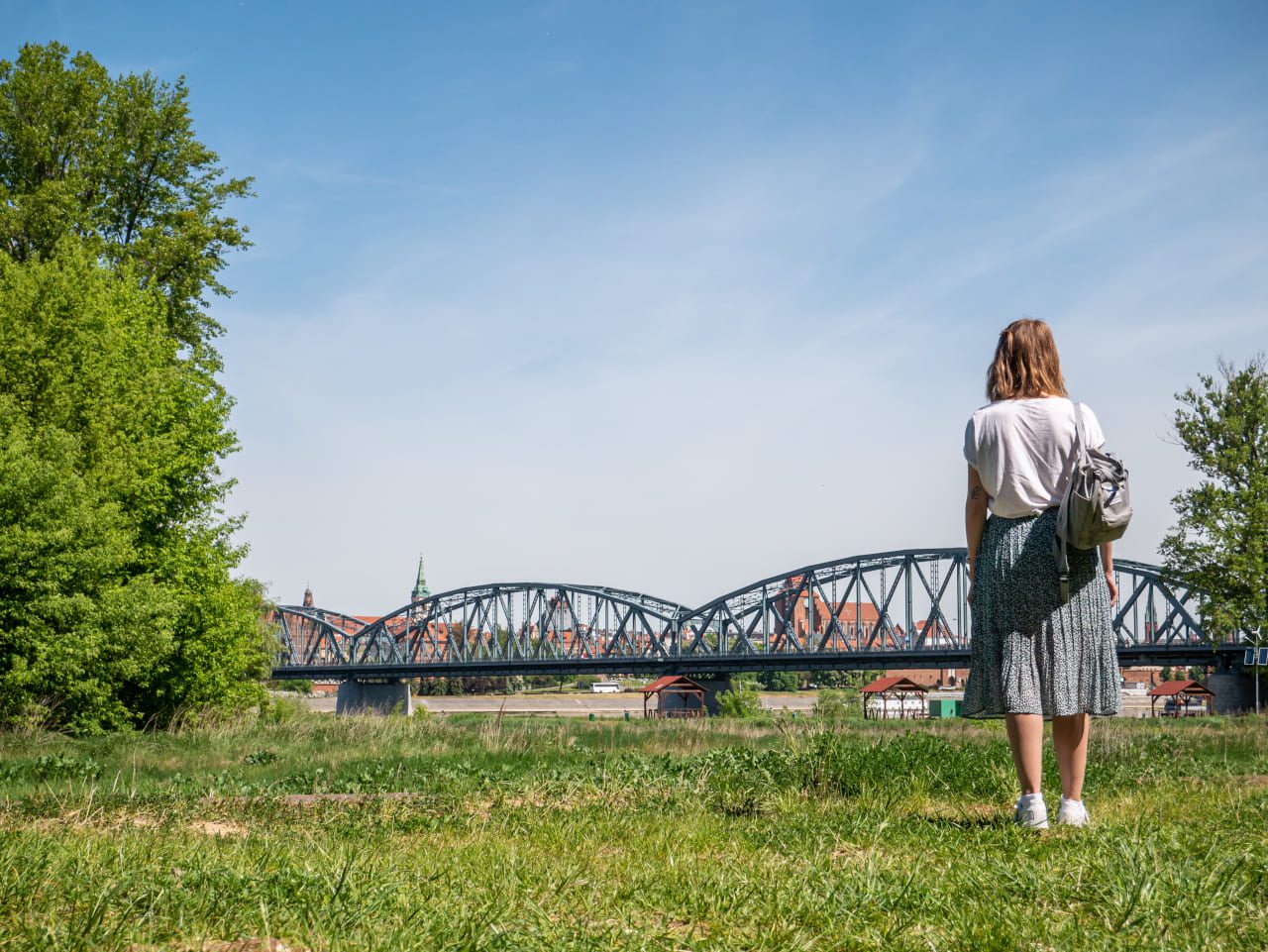 Toruń most dziewczyna