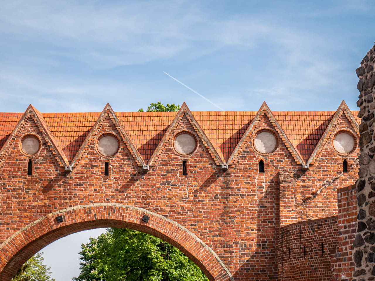Toruń mury zamek