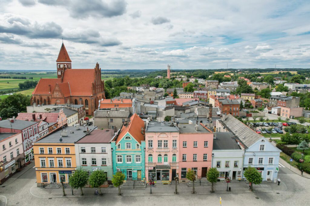 Kociewie Nowe Rynek kamienice