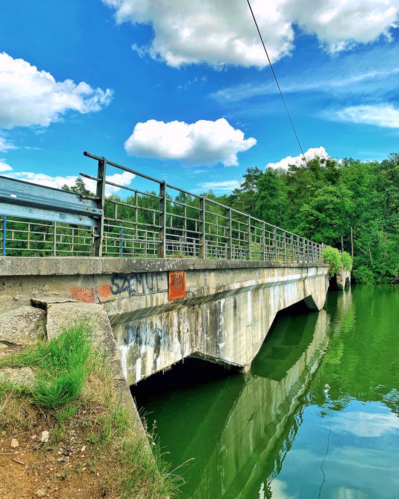 Kociewie most Grzybek jezioro