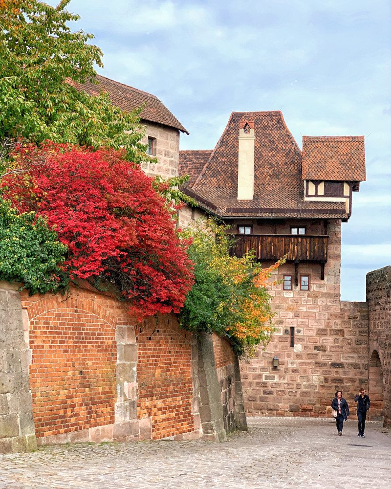 Norymberga dziedziniec zamku mury