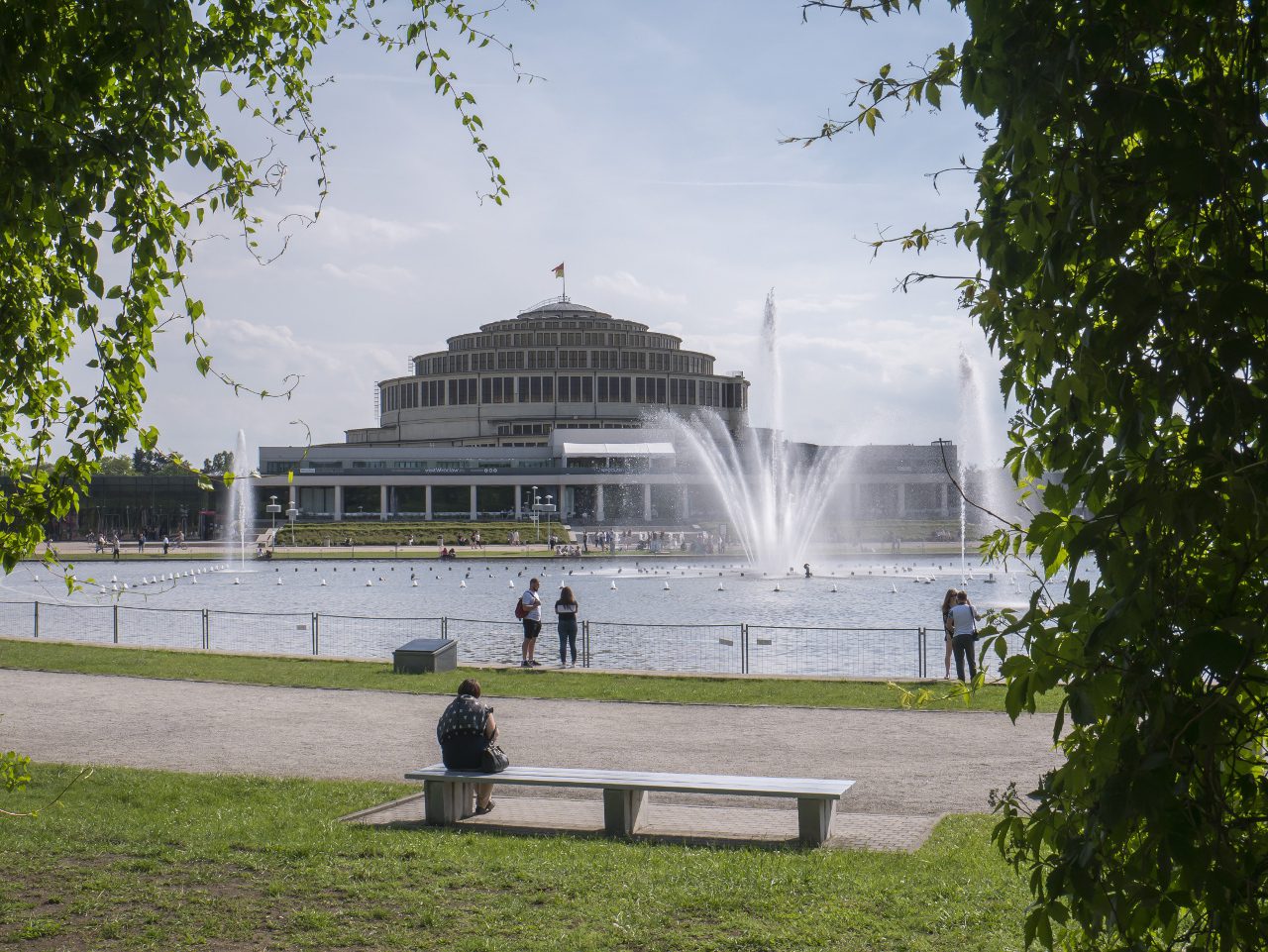 Wrocław Hala Stulecia fontanna