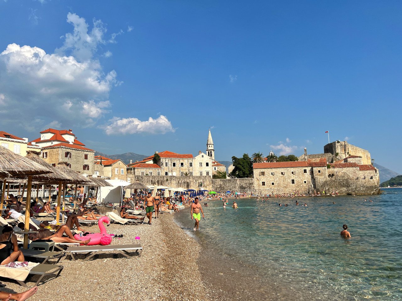 Czarnogóra Budva plaża miejska