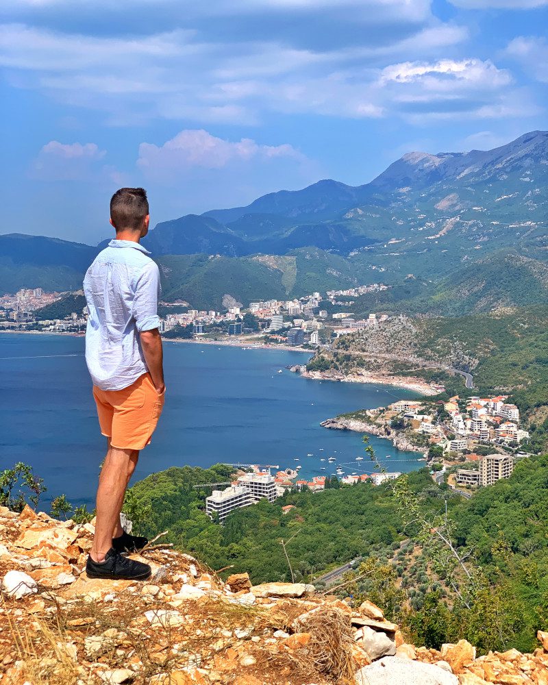 Czarnogóra Zatoka Kotorska chłopak