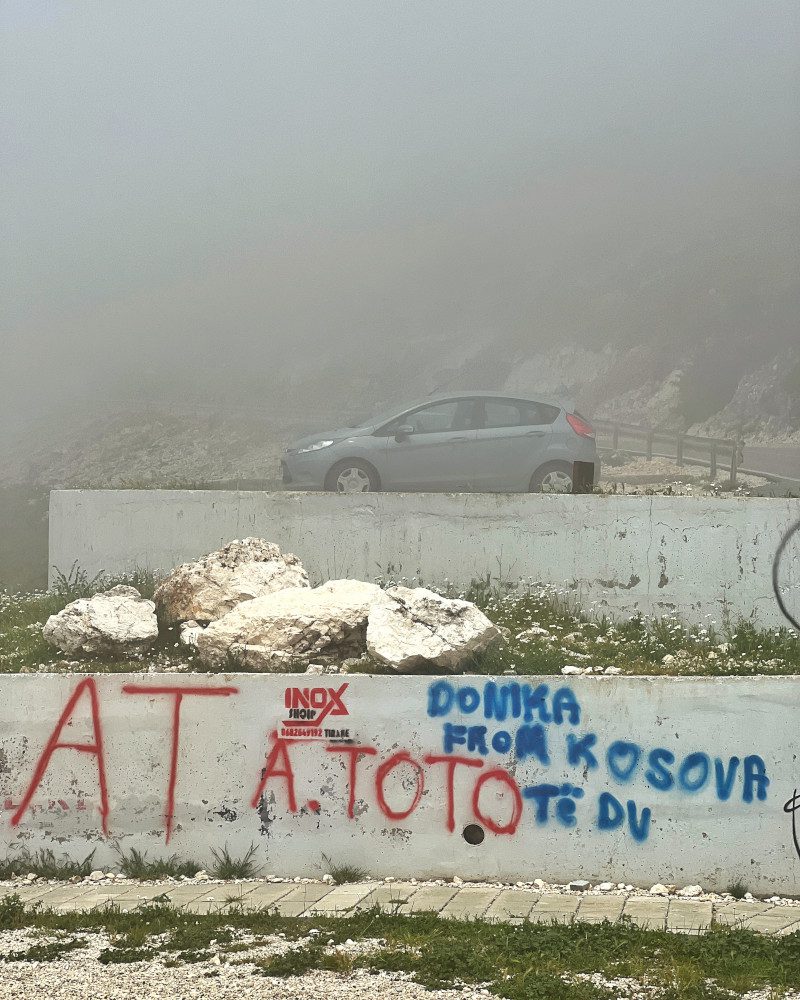 Albania auto mgła