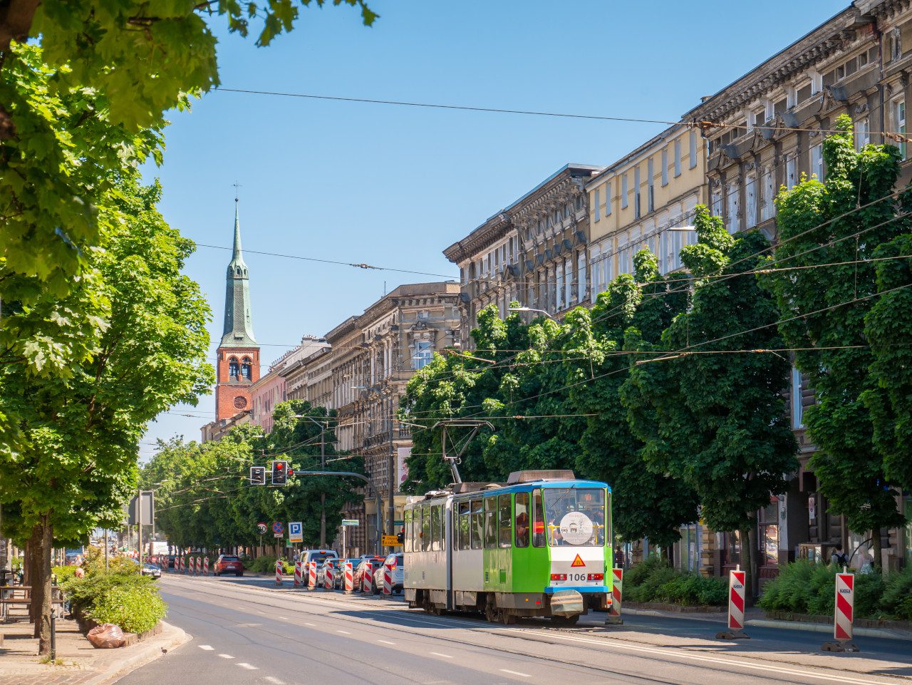 Szczecin tramwaj ulica
