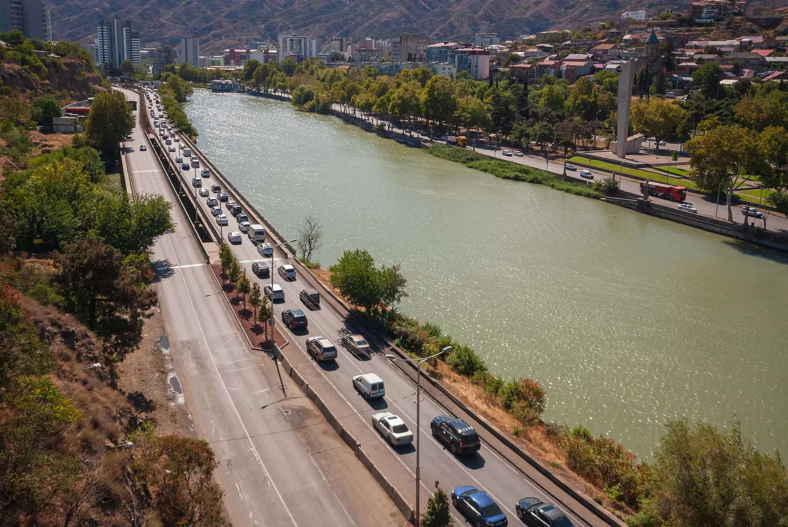 ruch uliczny Tbilisi