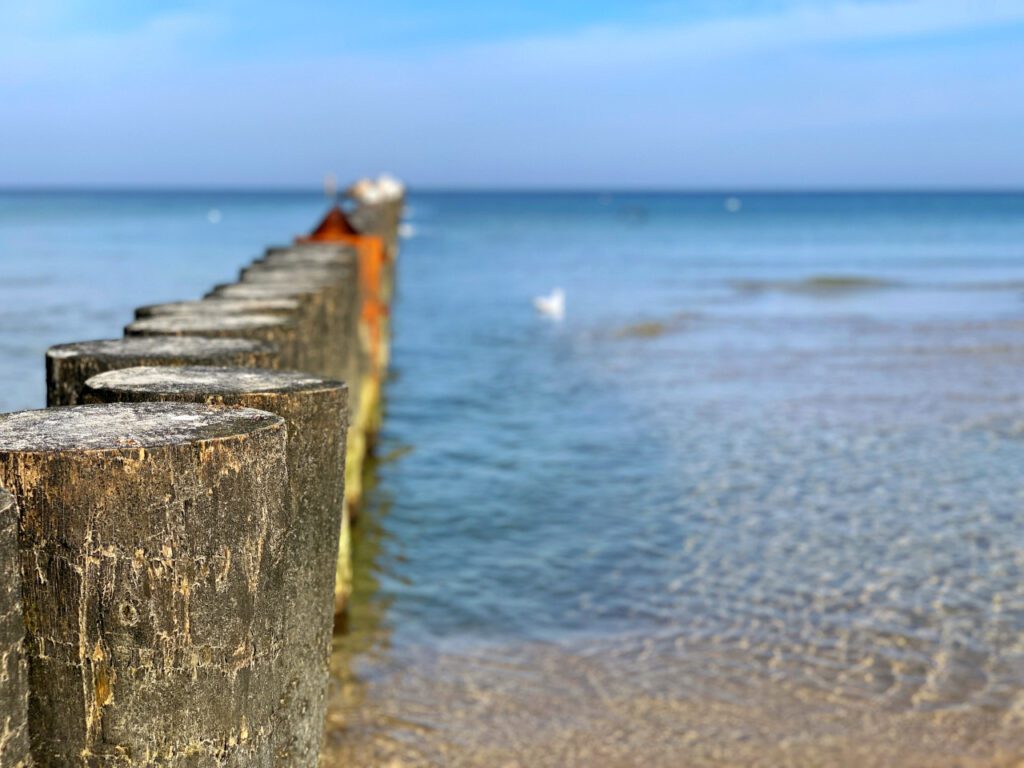 Ustka plaża płot