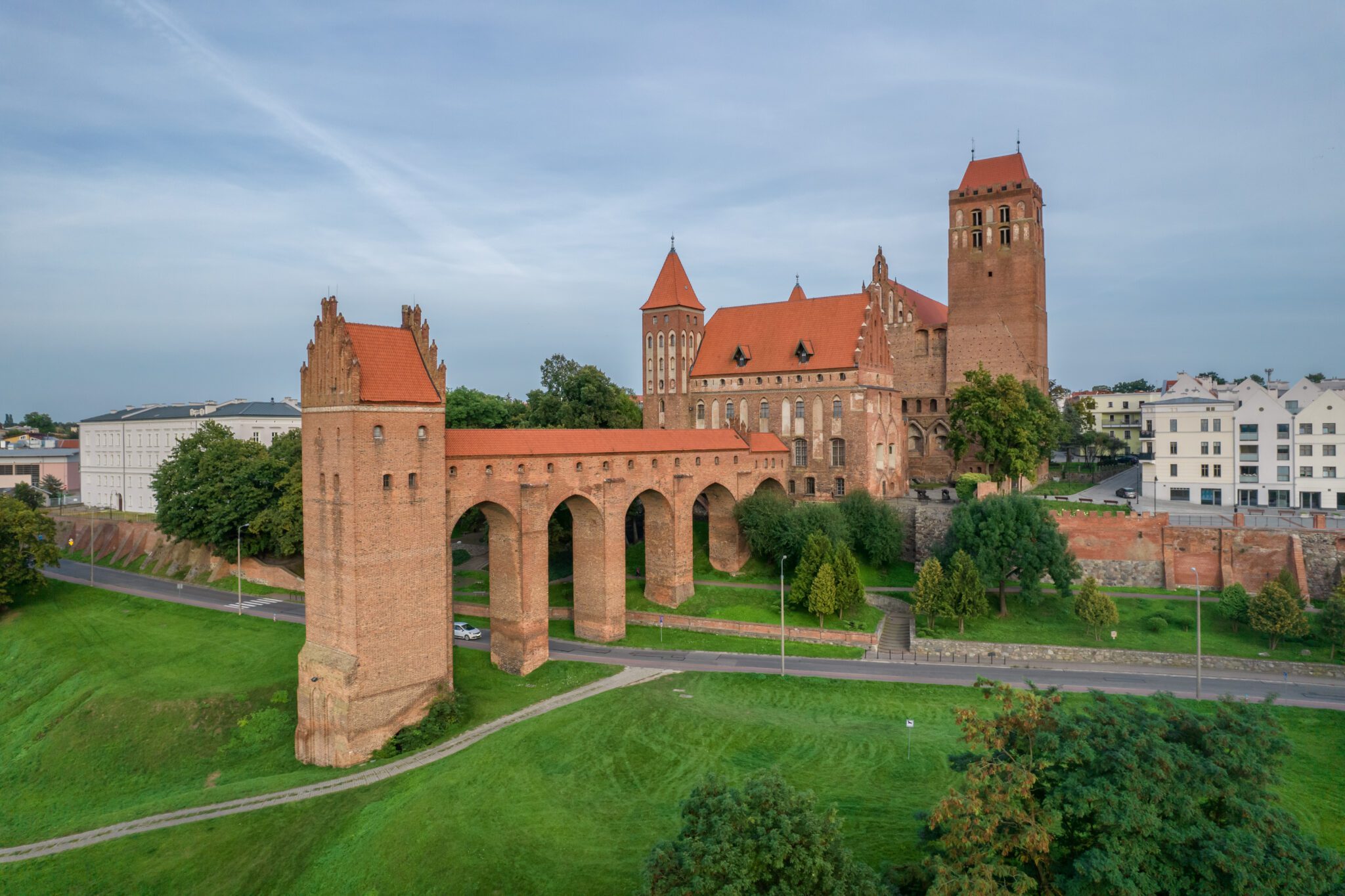 Zamek w Kwidzynie z drona