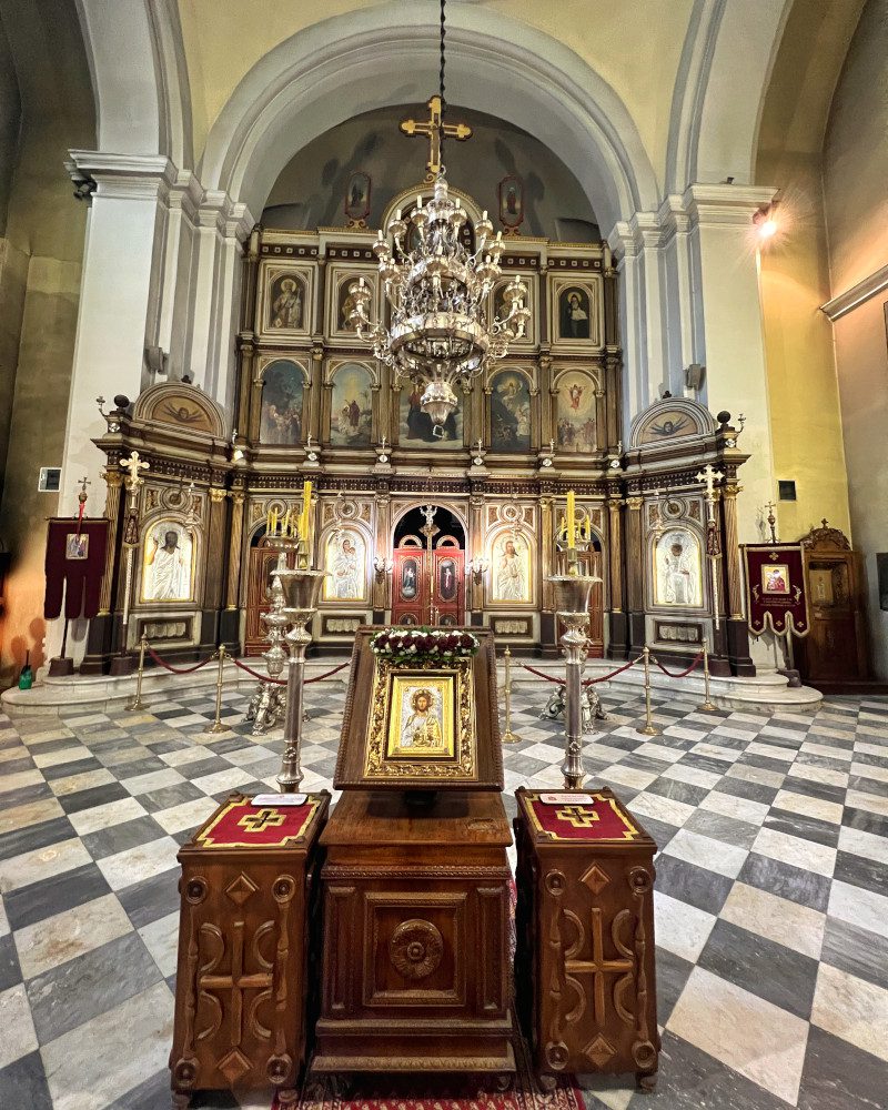 Czarnogóra Kotor Cerkiew św. Mikołaja wnętrze