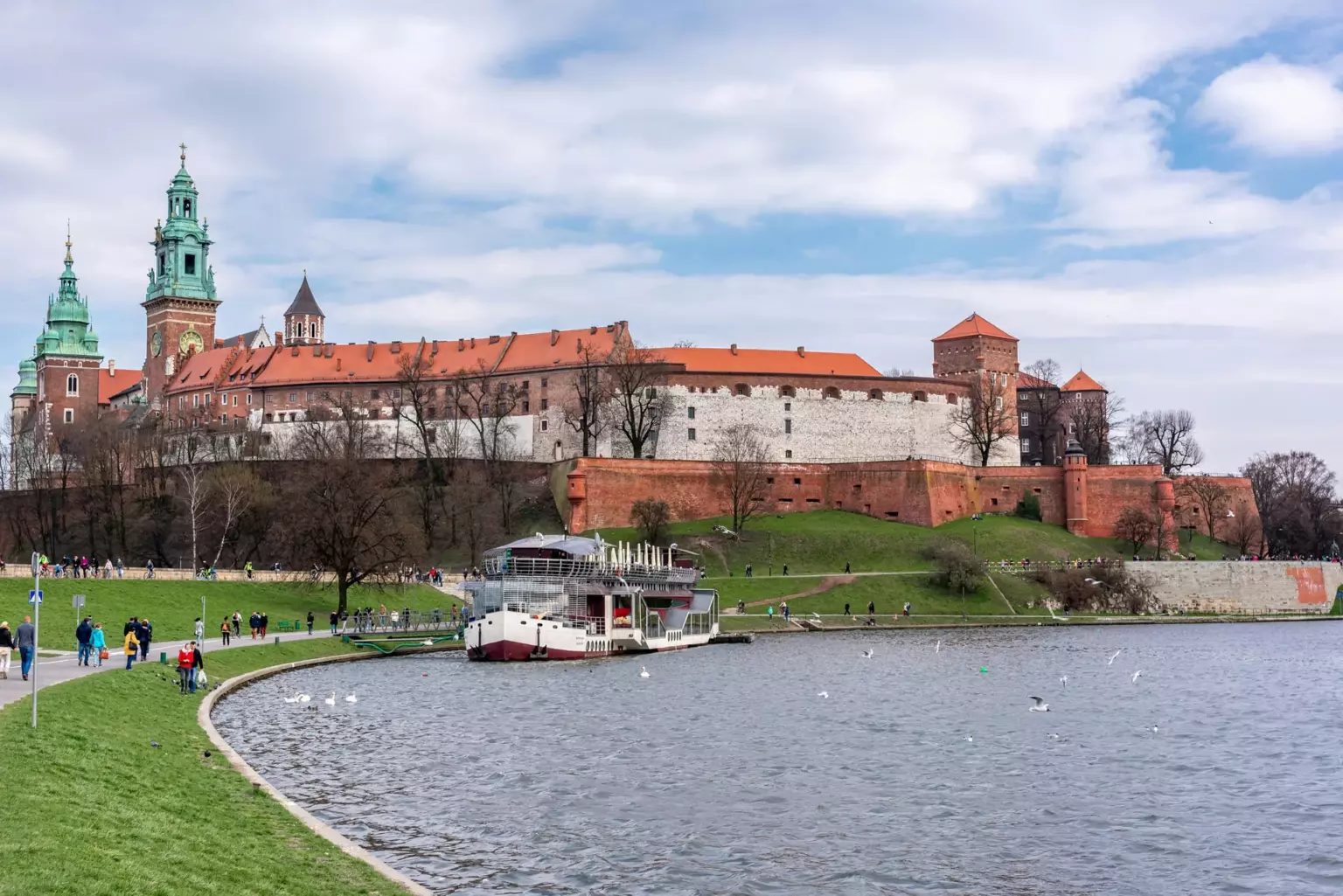 Kraków Wawel zamek Wisła łódź