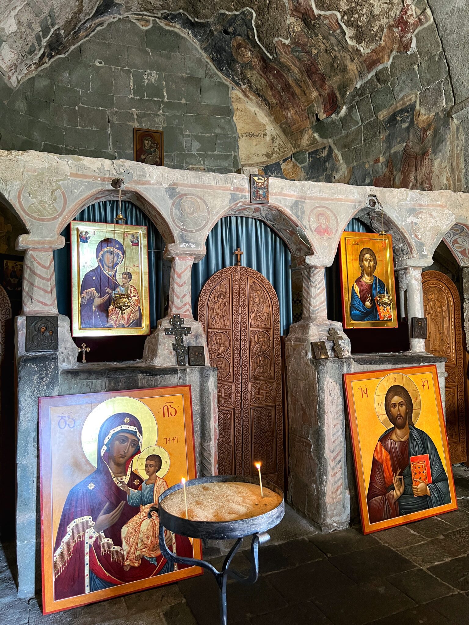 Gruzja Guria klasztor Erketi ikony