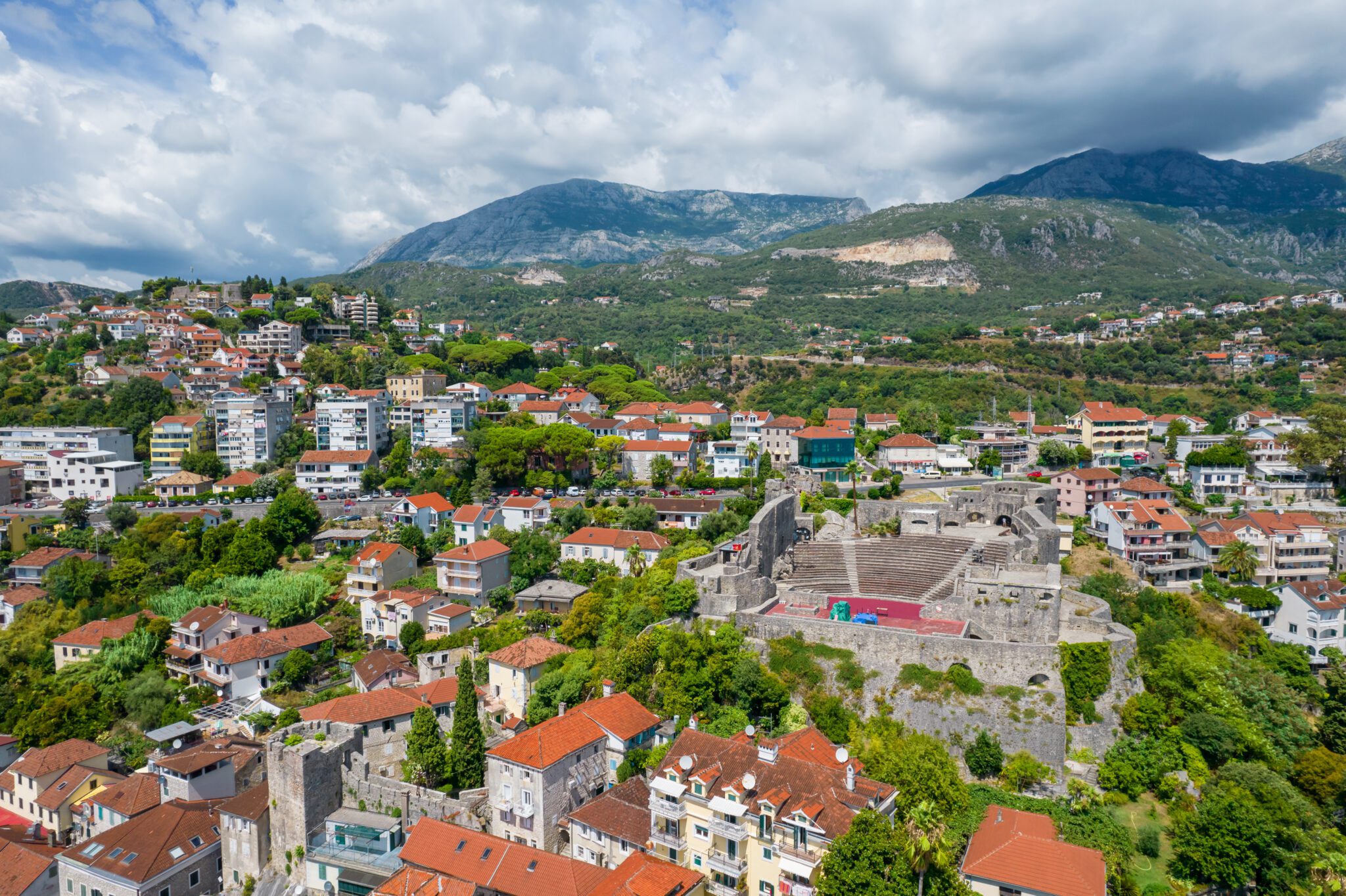 Czarnogóra Herceg Novi Kanli Kula z drona