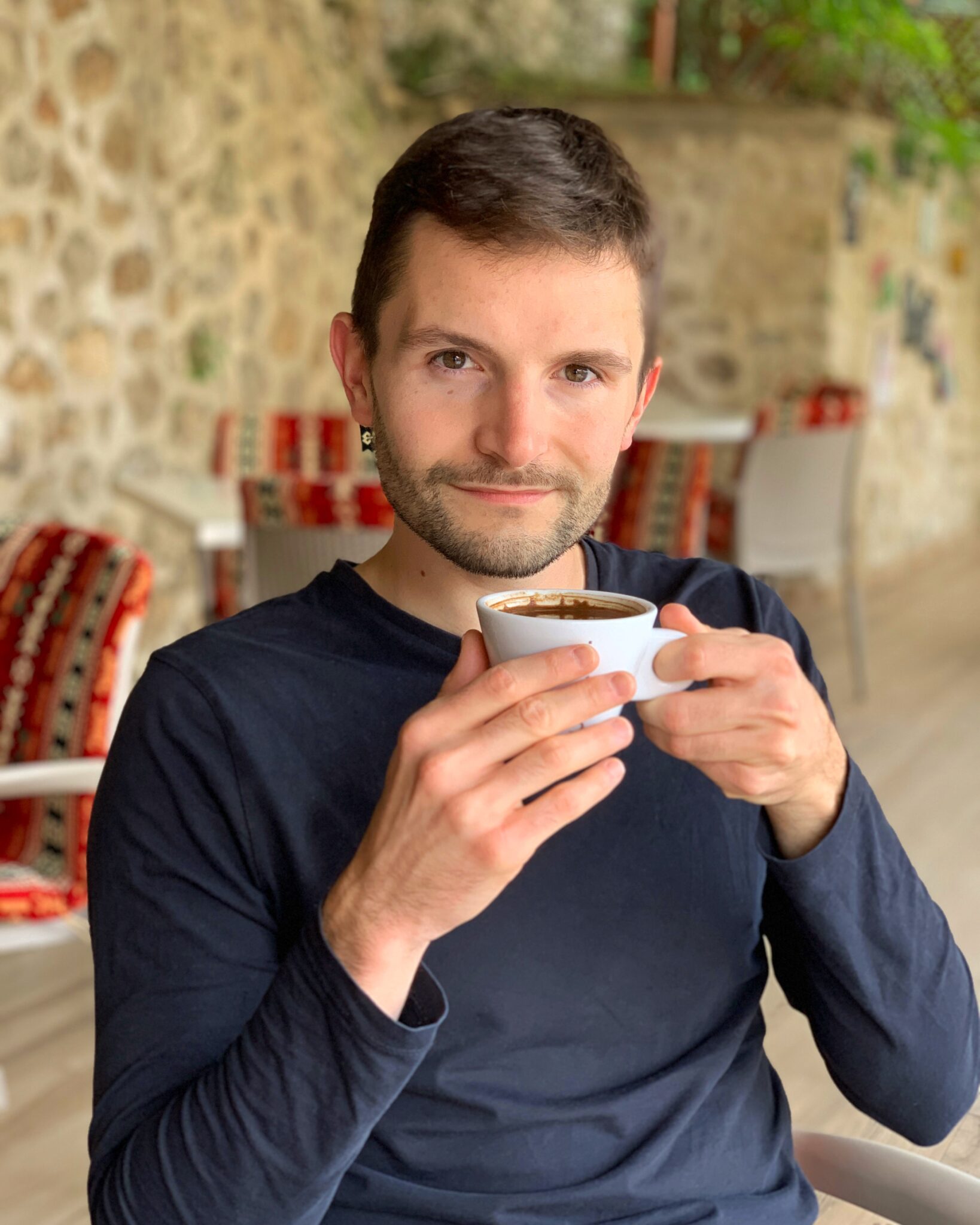 Albania Kruja chłopak kawa