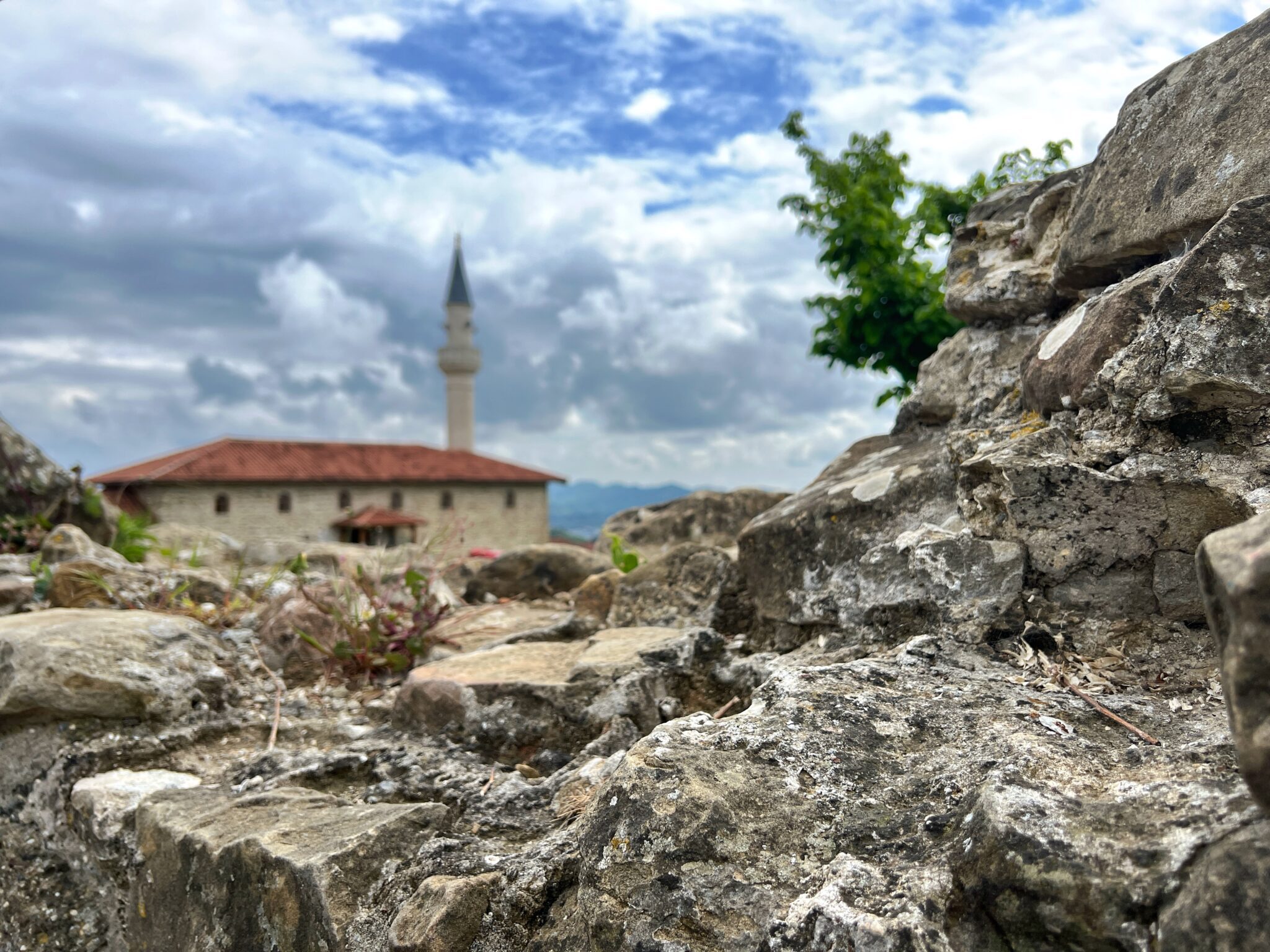 Albania zamek Preza mury