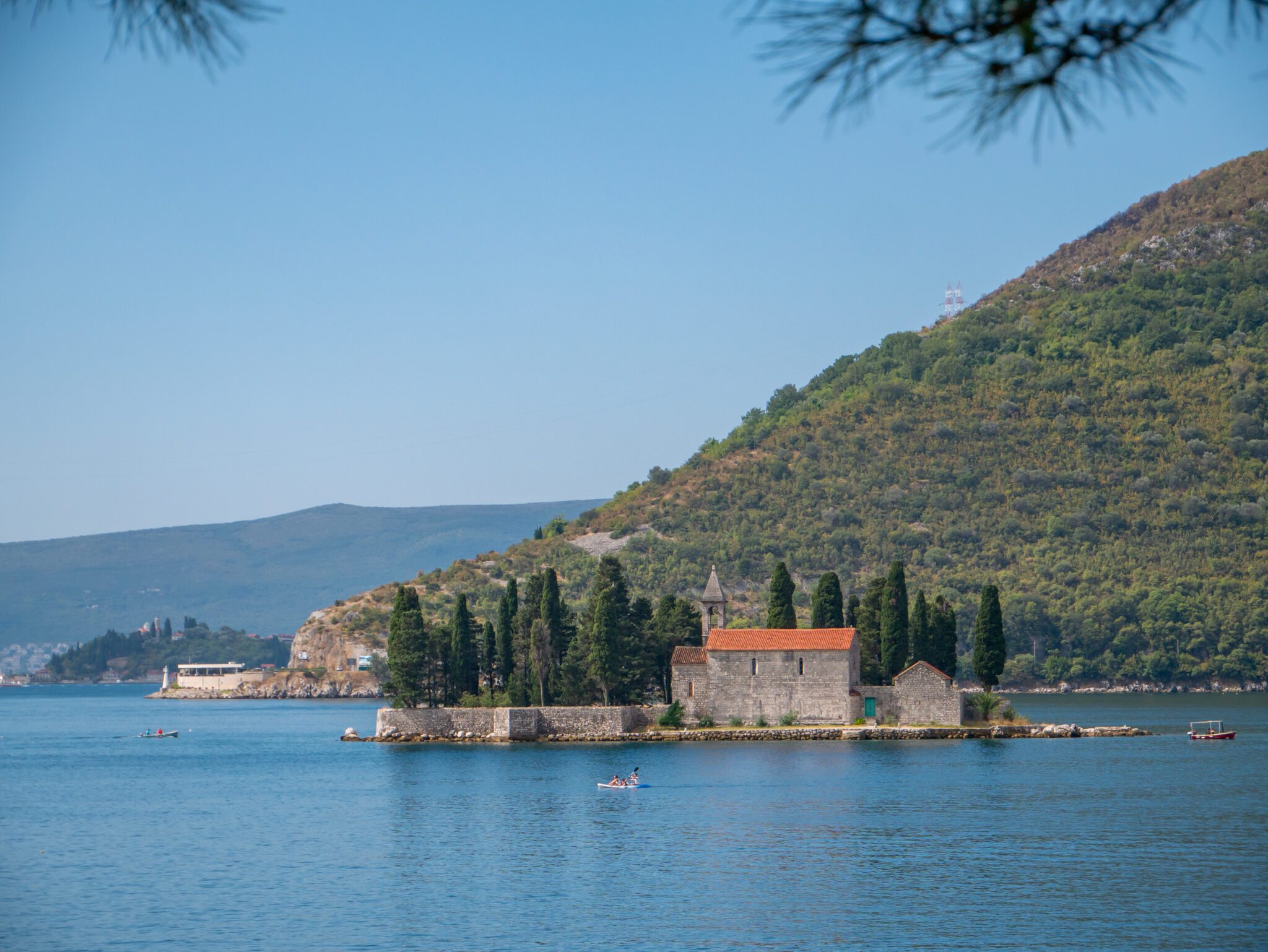 Czarnogóra Herceg Novi wyspa na wodzie