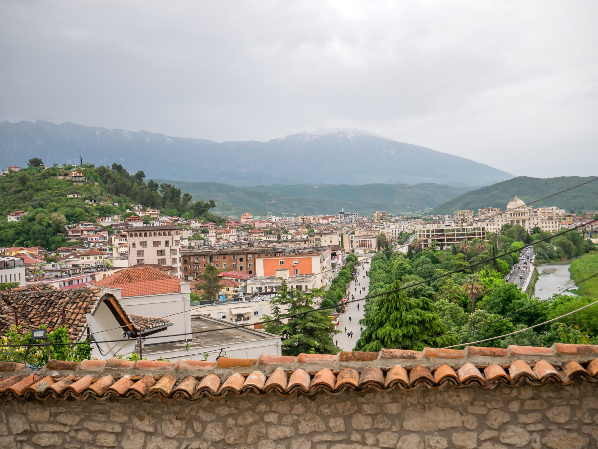 Albania Berat widok na Bulevardi Republika