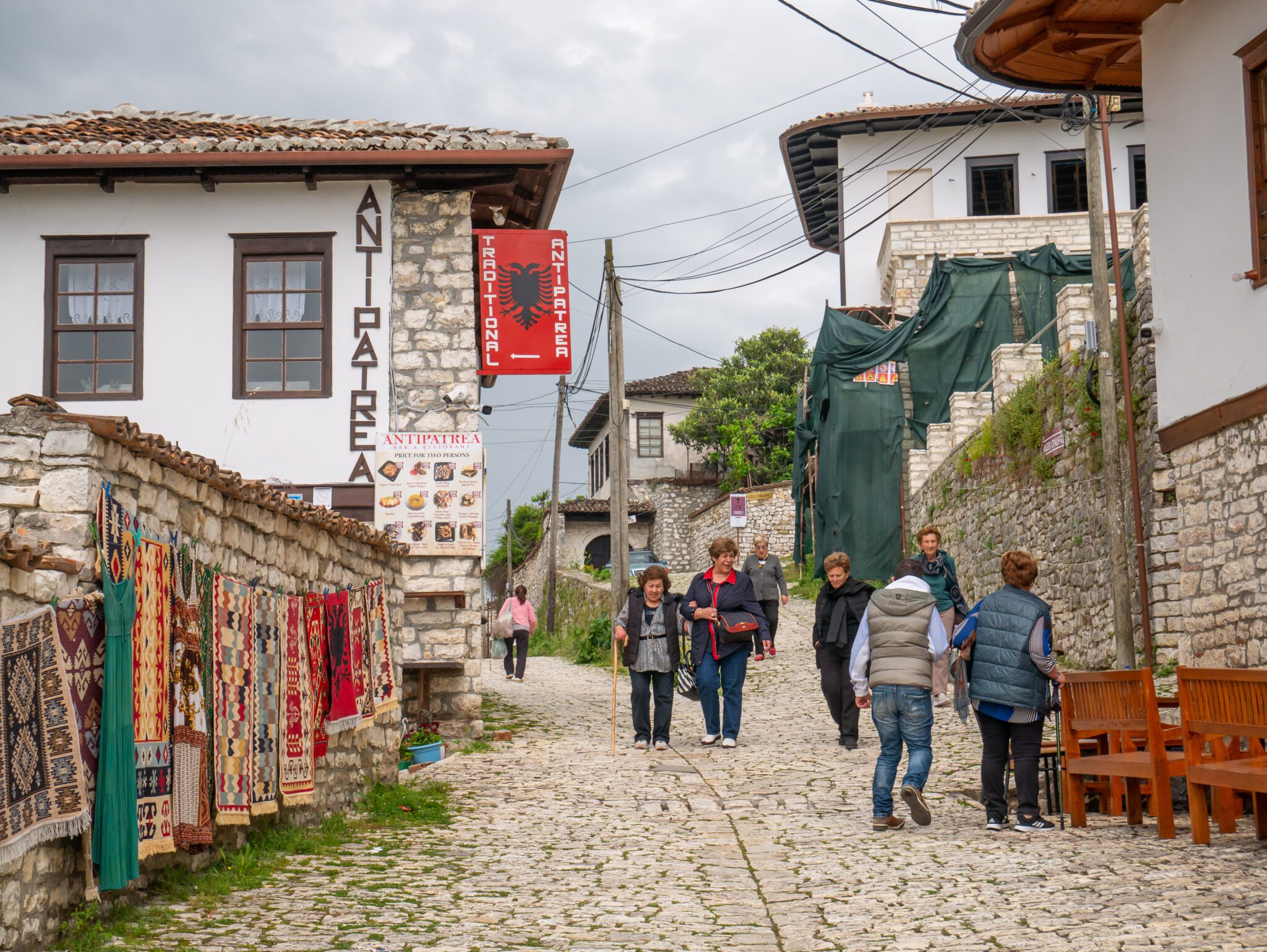 Albania Berat zamek restauracja
