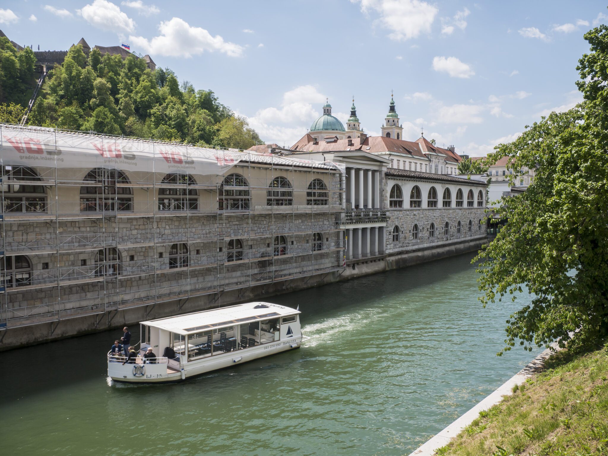 Słowenia Lublana rzeka statek