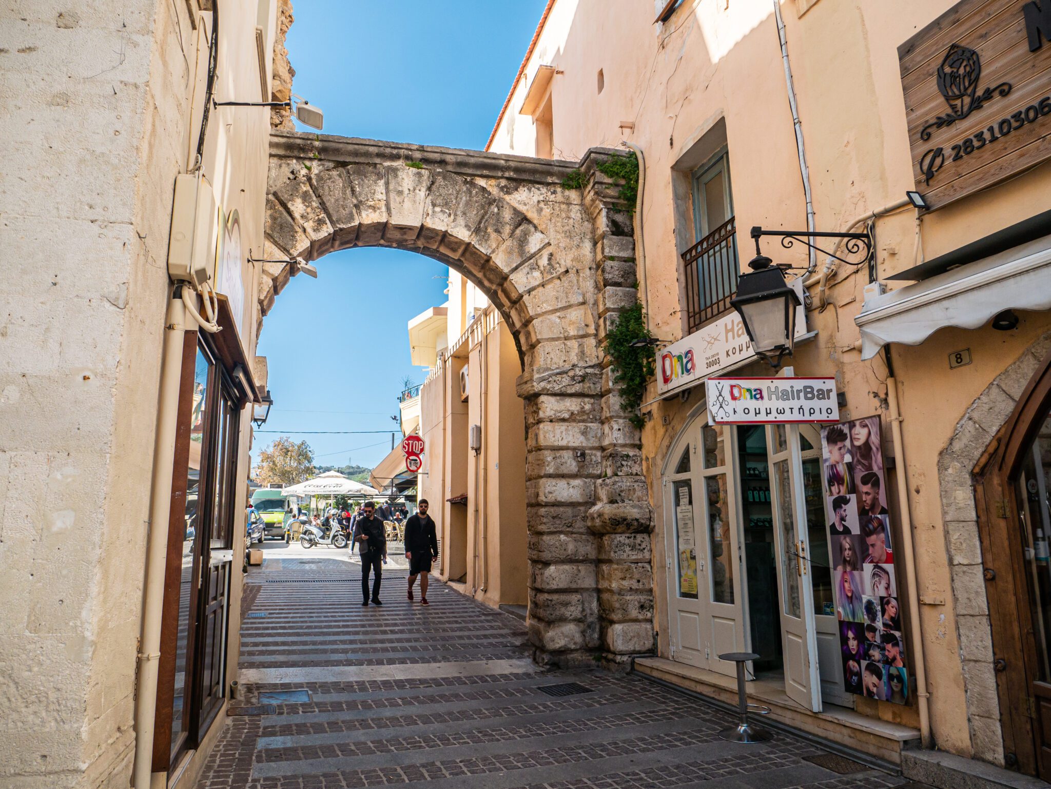 Kreta Retimno ulica brama pozostałości murów