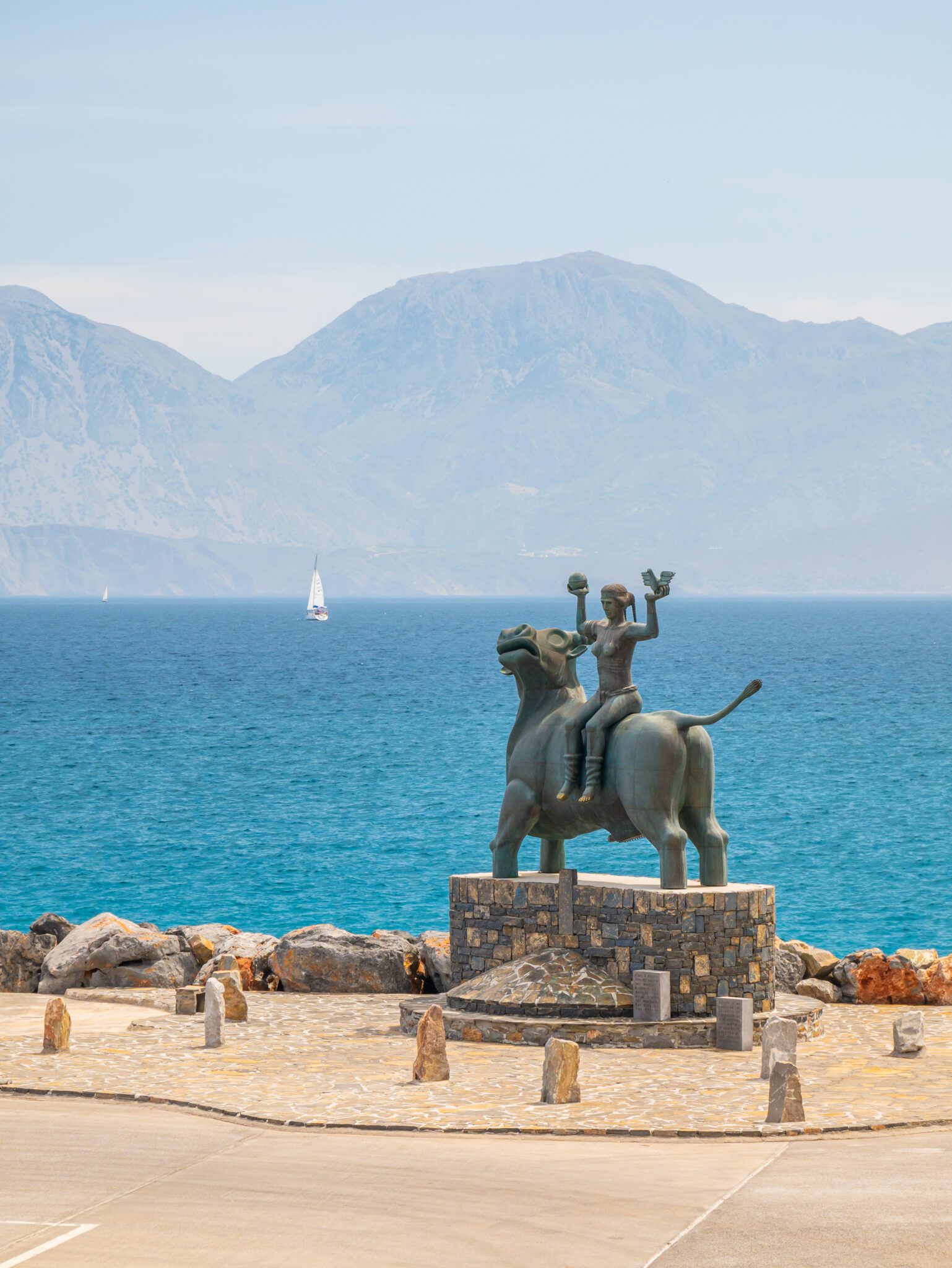 Kreta Agios Nikolaos morze pomnik